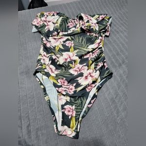 Flower printed kona sol bathing suit